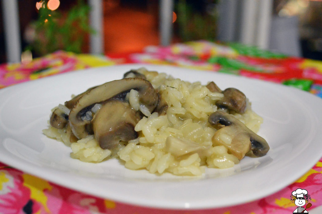 risoto de cogumelos