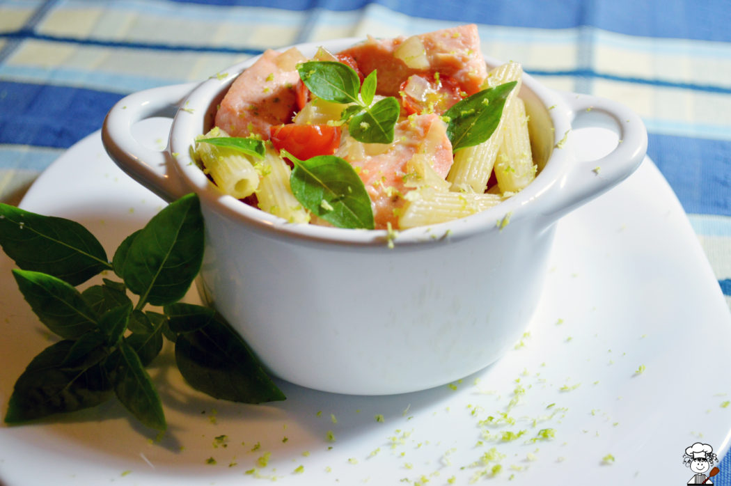 penne com salmão